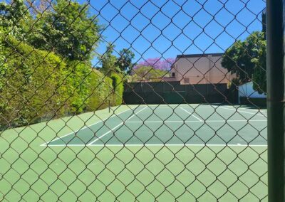 completed tennis court by proten surface