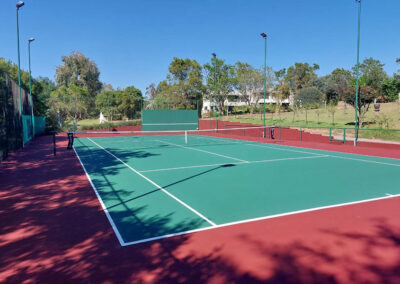 completed tennis court by proten surface