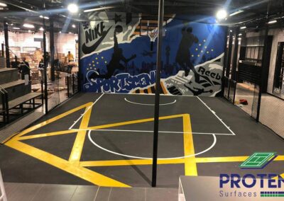 proten surface: Basketball-court-sport scene construction