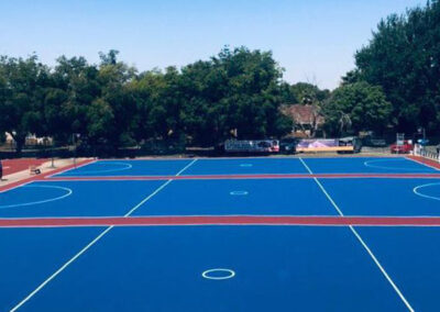 proten surface: netball-court construction